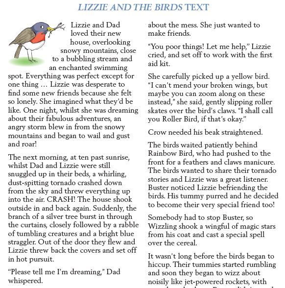 Behind the Book: Practical Class Tips for using Lizzie and The Birds